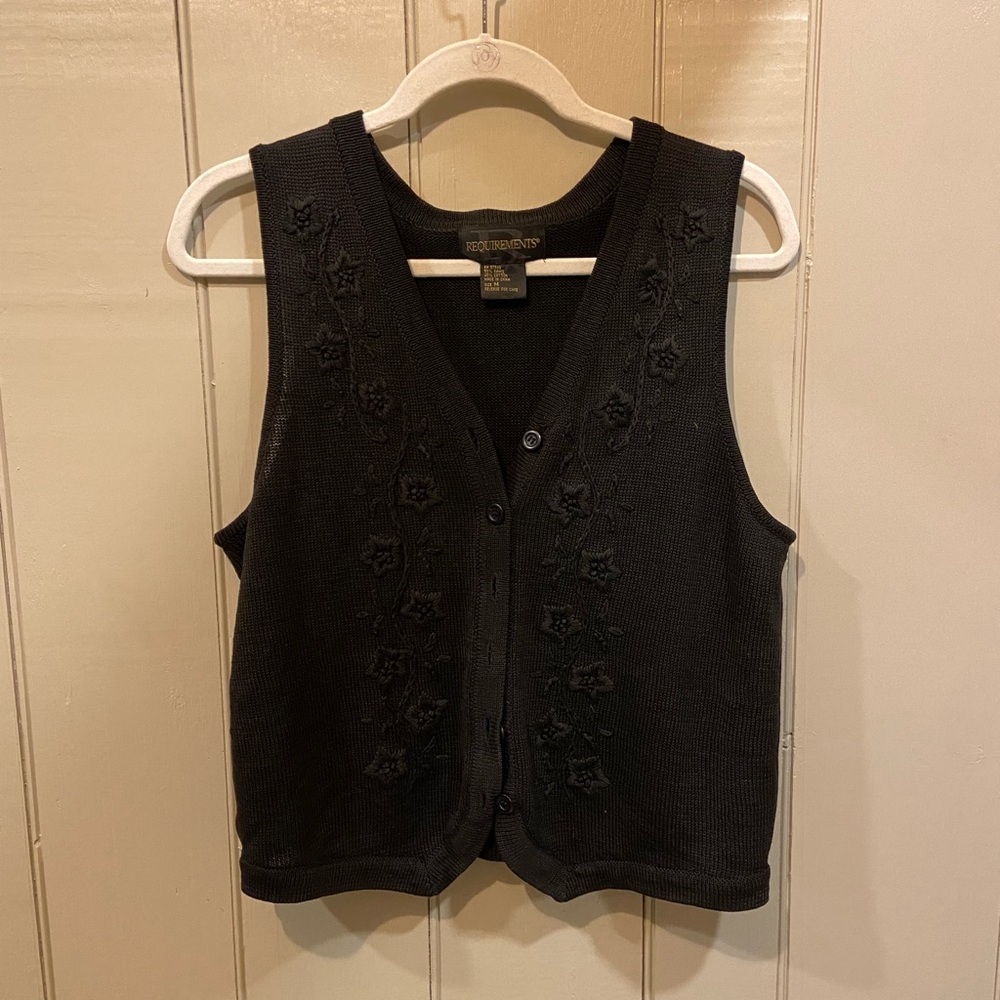 Black Knit Vest